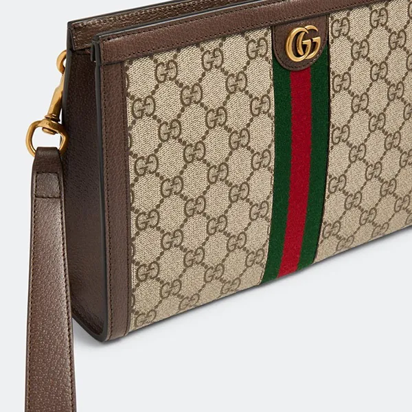 Túi Cầm Tay Nam Gucci Ophidia GG Pouch Màu Nâu - Túi xách - Vua Hàng Hiệu