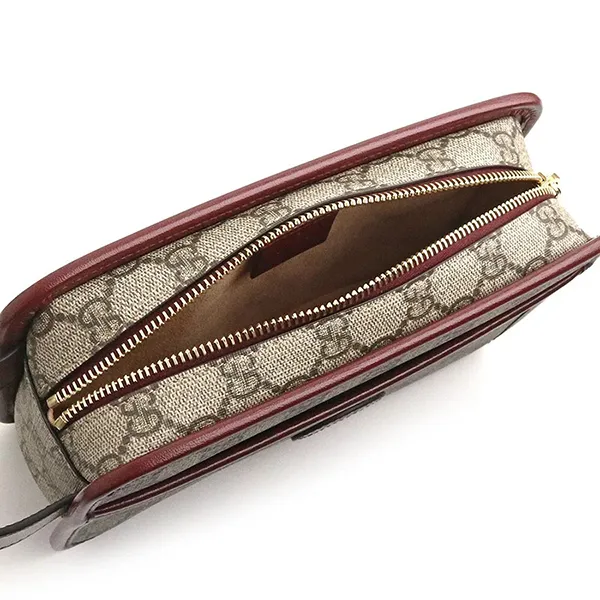 Túi Cầm Tay Nam Gucci Pouch With Interlocking G 625764 92TCG 8561 Màu Xám Nâu