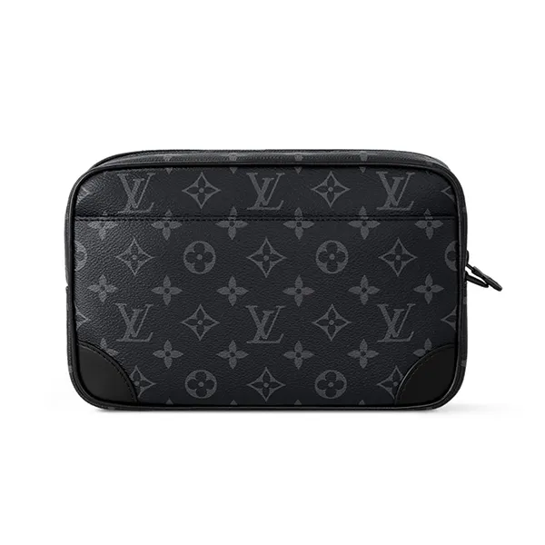 Túi Cầm Tay Nam Louis Vuitton LV M82076 Pochette Kasai Black Màu Đen Xám - Túi xách - Vua Hàng Hiệu