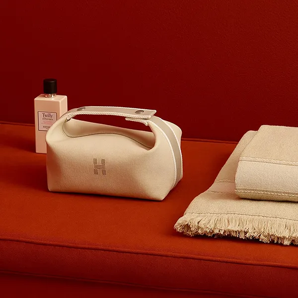 Túi Cầm Tay Nữ Hermès Bride-A-Brac Case Small Model H104222Mv01 Naturel Màu Be