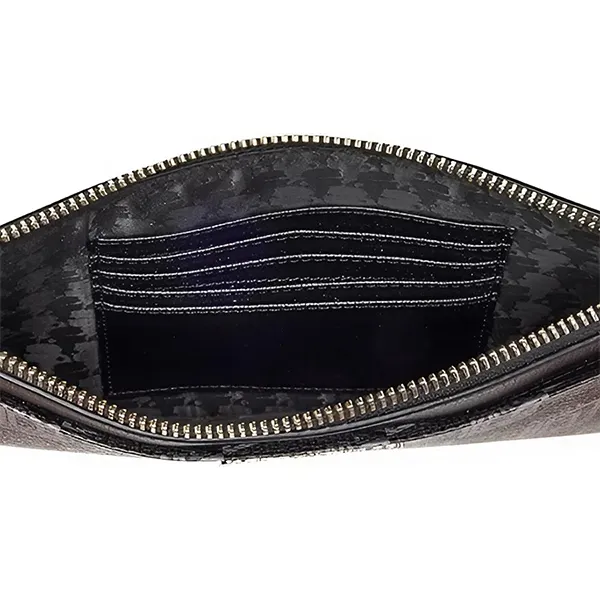 Túi Cầm Tay Nữ Karl Lagerfeld Quilted Wristlet Toiletry Bag Màu Đen - Túi xách - Vua Hàng Hiệu