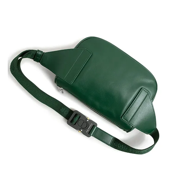 Túi Đeo Chéo Dior Oblique World Tour Saddle Belt Bag Calfskin 1ADPO223CLP Màu Xanh Lá - Túi xách - Vua Hàng Hiệu