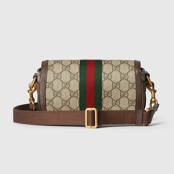 Túi Đeo Chéo Gucci Ophidia Super Mini 795466 FABIA 9741 Màu Nâu/Be - Túi xách - Vua Hàng Hiệu