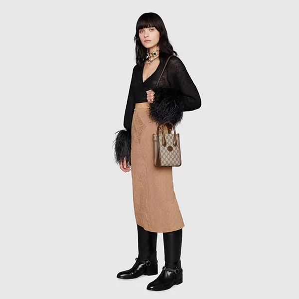 Túi Đeo Chéo Gucci Supreme Interlocking G Mini Bag Màu Nâu - Túi xách - Vua Hàng Hiệu