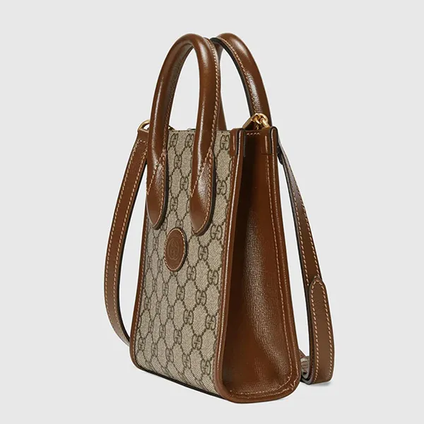 Túi Đeo Chéo Gucci Supreme Interlocking G Mini Bag Màu Nâu - Túi xách - Vua Hàng Hiệu