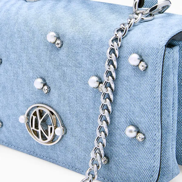 Túi Đeo Chéo Nữ Lyn Calla XS Crossbody Bag Blue Variation 2 LL25CBF129 Màu Xanh - Túi xách - Vua Hàng Hiệu