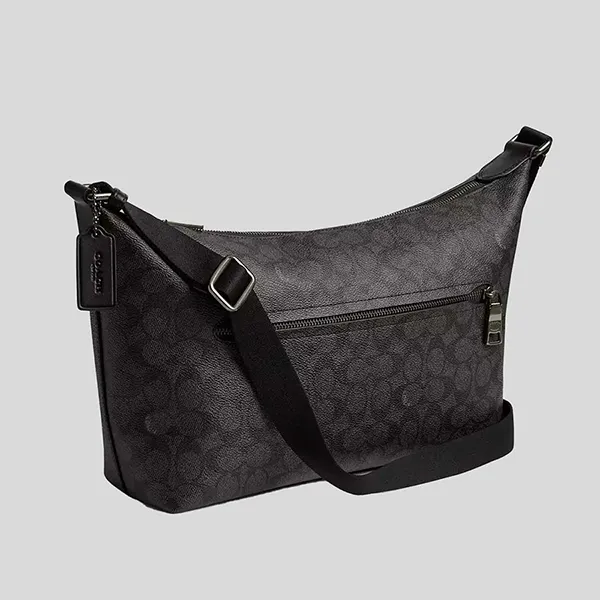 Túi Đeo Chéo Nam Coach Finn Crossbody Bag In Signature Canvas CAJ91 Màu Đen - Túi xách - Vua Hàng Hiệu