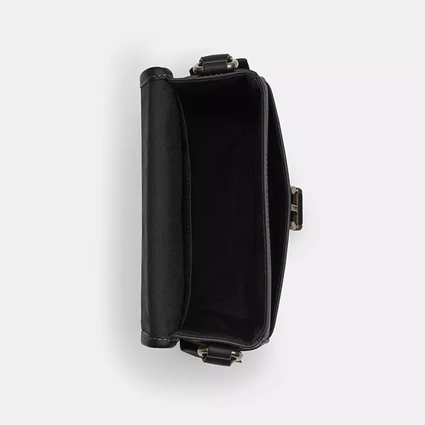 Túi Đeo Chéo Nam Coach Racer Crossbody Bag CBG12 Gunmetal/Black Màu Đen - Túi xách - Vua Hàng Hiệu