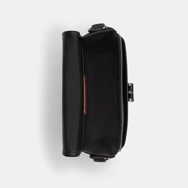 Túi Đeo Chéo Nam Coach Racer Crossbody Bag In Signature Canvas CBG13 Gunmetal/ Charcoal/ Black Màu Đen Xám - Túi xách - Vua Hàng Hiệu