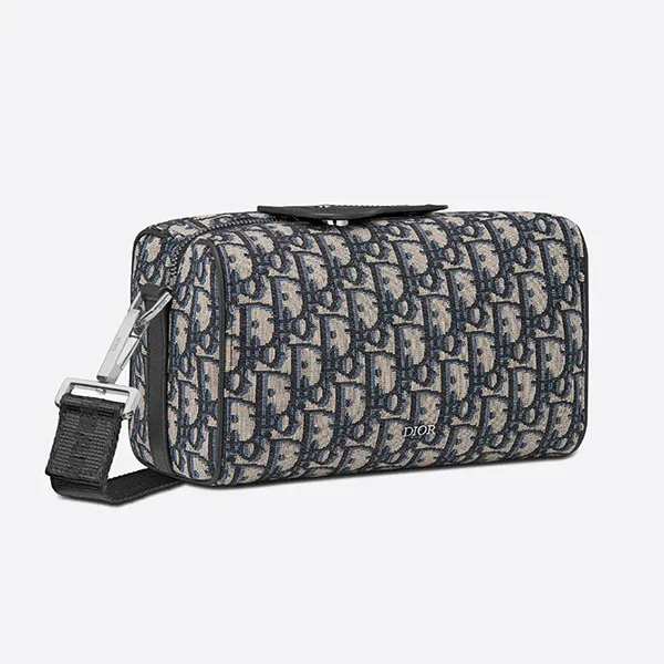 Túi Đeo Chéo Nam Dior Lingot 22 Dior Oblique Jacquard 'Beige Black' 1ADPO249YKY-H27E Màu Be/Đen - Túi xách - Vua Hàng Hiệu