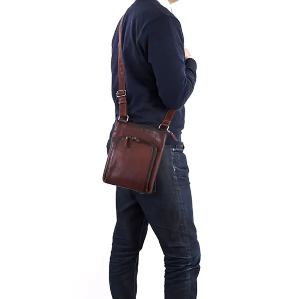 Túi Đeo Chéo Nam Gianni Conti Bag 4112371-25 Tan Màu Nâu - Túi xách - Vua Hàng Hiệu