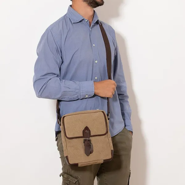 Túi Đeo Chéo Nam Gianni Conti Bag 6022683-609 Màu Nâu Be - Túi xách - Vua Hàng Hiệu