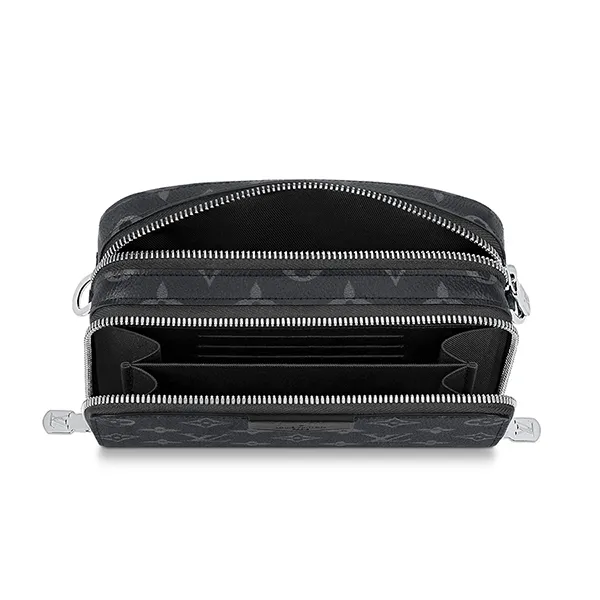 Túi Đeo Chéo Nam Louis Vuitton LV Alpha Wearable Wallet M80741 Màu Đen