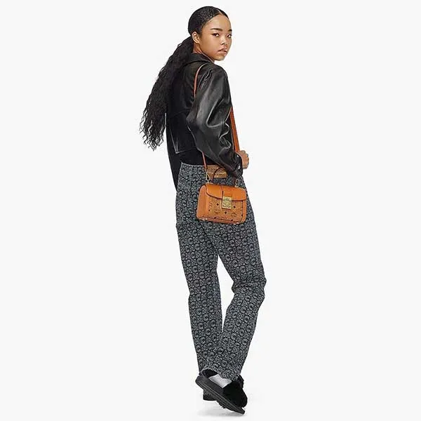 Túi Đeo Chéo Nữ MCM Tracy Satchel In Visetos MWEBSXT02CO001 Màu Nâu - Túi xách - Vua Hàng Hiệu
