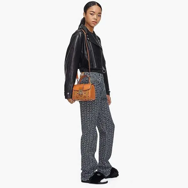 Túi Đeo Chéo Nữ MCM Tracy Satchel In Visetos MWEBSXT02CO001 Màu Nâu - Túi xách - Vua Hàng Hiệu