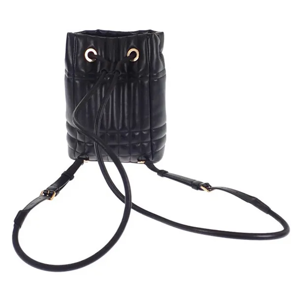 Túi Đeo Chéo Nữ Burberry Bally Ring Laula 5 Backpack Quilting Gold String Black Mini Màu Đen - Túi xách - Vua Hàng Hiệu