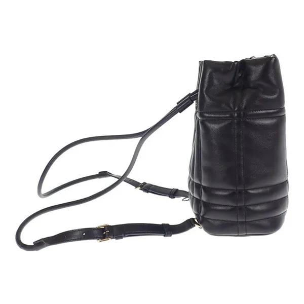 Túi Đeo Chéo Nữ Burberry Bally Ring Laula 5 Backpack Quilting Gold String Black Mini Màu Đen - Túi xách - Vua Hàng Hiệu
