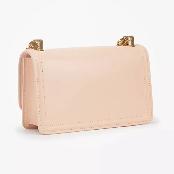 Túi Đeo Chéo Nữ Burberry Logo Plaque Leather Shoulder Bag Màu Hồng Nhạt - Túi xách - Vua Hàng Hiệu