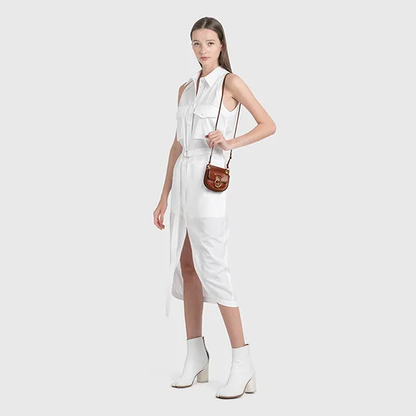 Túi Đeo Chéo Nữ Chloé Mini Tess Bag Màu Nâu Đậm - Túi xách - Vua Hàng Hiệu
