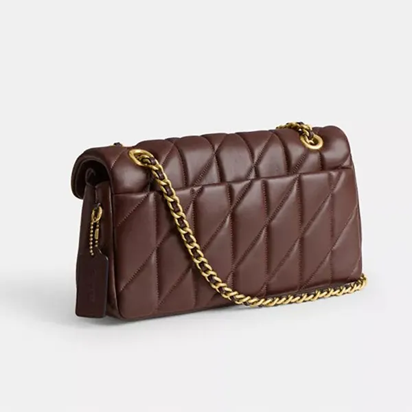 Túi Đeo Chéo Nữ Coach Tabby 20 Quilted Chain Shoulder Bag Maple CP149B4 Màu Nâu Chocolate - Túi xách - Vua Hàng Hiệu