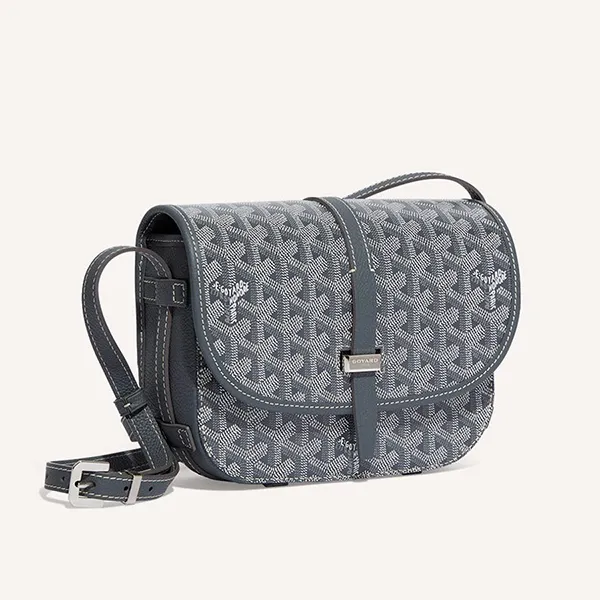 Túi Đeo Chéo Nữ Goyard Belvedere PM Bag Màu Xám - Túi xách - Vua Hàng Hiệu