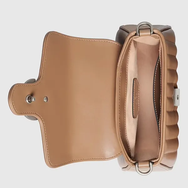 Túi Đeo Chéo Nữ Gucci GG Mini Top Handle Rose Beige 583571-UM8AN-2754 Màu Be Hồng - Túi xách - Vua Hàng Hiệu