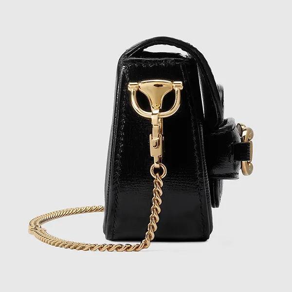 Túi Đeo Chéo Nữ Gucci Horsebit 1955 Nano Bag 760253 AAA7G 1000 Màu Đen - Túi xách - Vua Hàng Hiệu