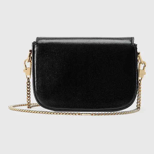 Túi Đeo Chéo Nữ Gucci Horsebit 1955 Nano Bag 760253 AAA7G 1000 Màu Đen - Túi xách - Vua Hàng Hiệu