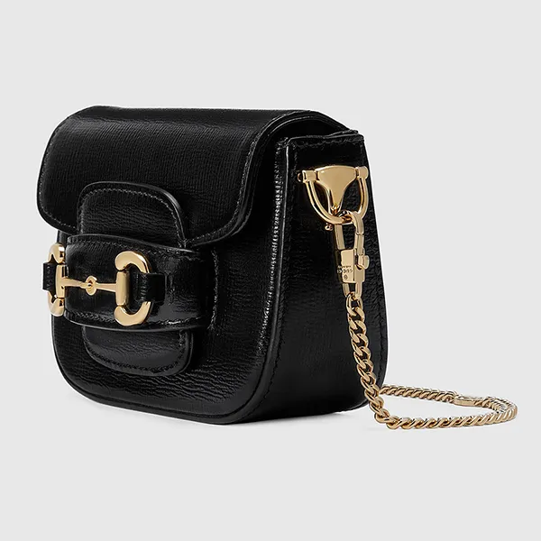 Túi Đeo Chéo Nữ Gucci Horsebit 1955 Nano Bag 760253 AAA7G 1000 Màu Đen - Túi xách - Vua Hàng Hiệu