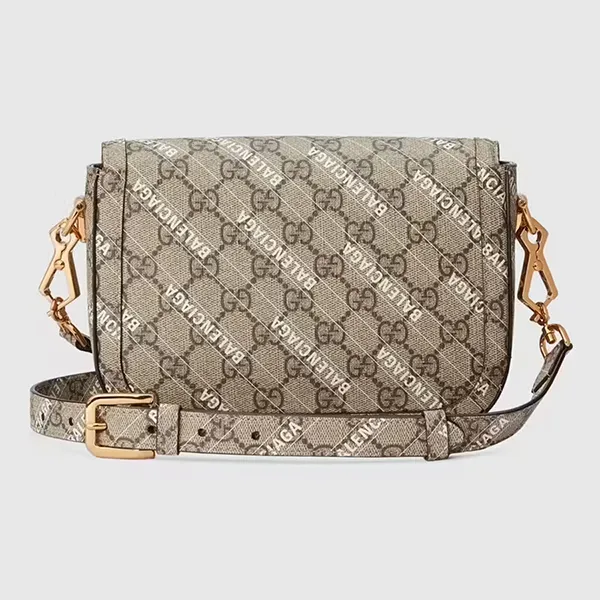 Túi Đeo Chéo Nữ Gucci x Balenciaga The Hacker Project Mini Horsebit 1955 658574-ULZAG-9759 Màu Xám - Túi xách - Vua Hàng Hiệu