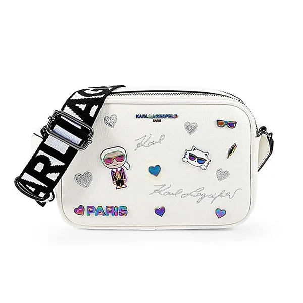 Túi Đeo Chéo Nữ Karl Lagerfeld Paris Maybelle Crossbody Bag Màu Trắng - Túi xách - Vua Hàng Hiệu
