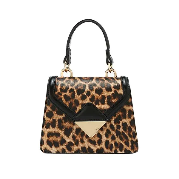 Túi Đeo Chéo Nữ Lyn Carrie Top Handle Handbag - Leopard LL25FBF019 Màu Nâu Đen - Túi xách - Vua Hàng Hiệu
