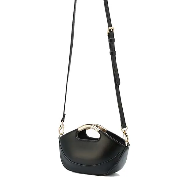 Túi Đeo Chéo Nữ Lyn Chamomine Handle Handbag - Black LL25FBT638 Màu Đen - Túi xách - Vua Hàng Hiệu