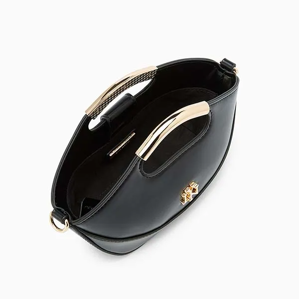 Túi Đeo Chéo Nữ Lyn Chamomine Handle Handbag - Black LL25FBT638 Màu Đen - Túi xách - Vua Hàng Hiệu