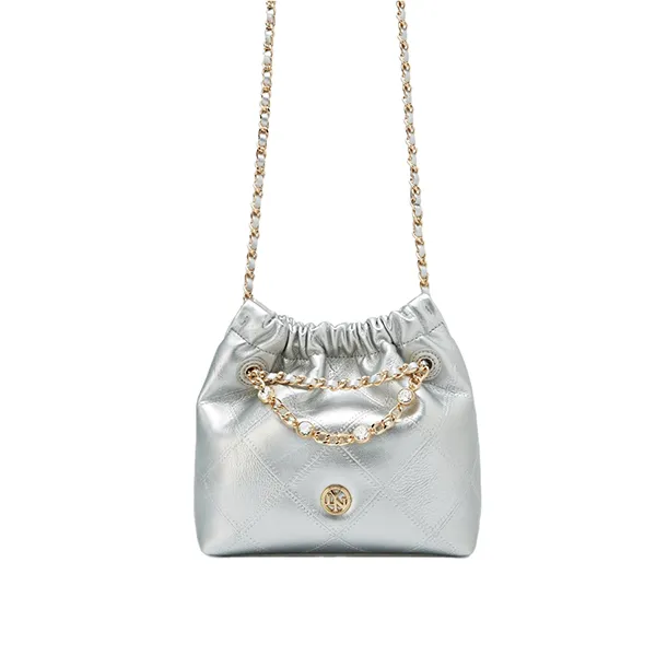 Túi Đeo Chéo Nữ Lyn Fontia Ime Mini Crossody Bag Silver LL25CBF964 Màu Bạc