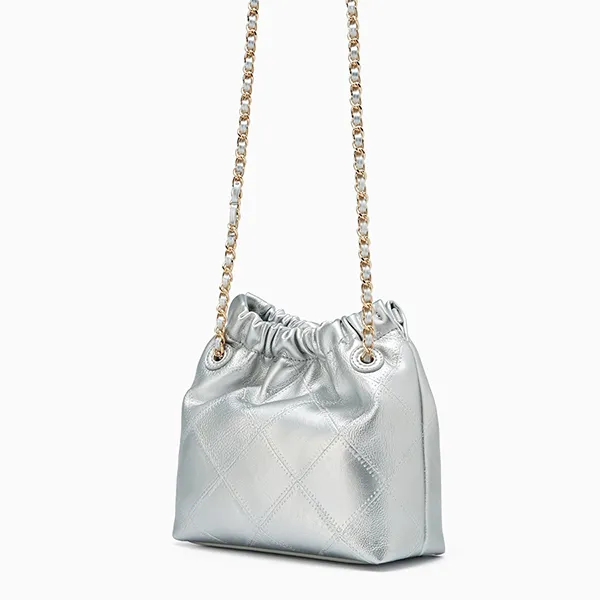 Túi Đeo Chéo Nữ Lyn Fontia Ime Mini Crossody Bag Silver LL25CBF964 Màu Bạc