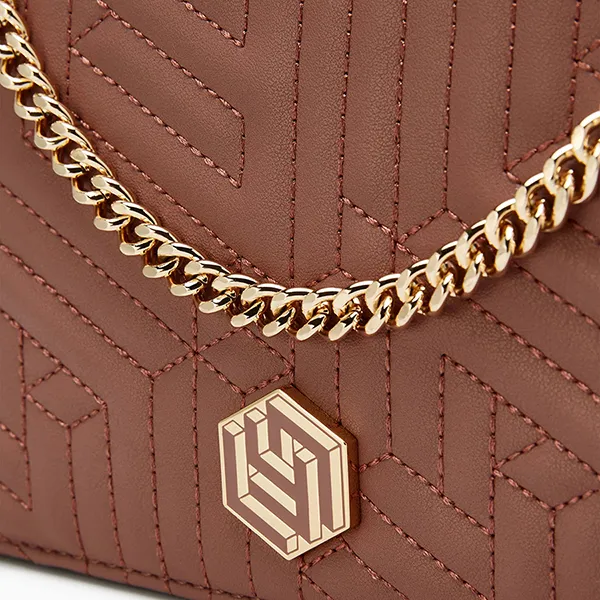 Túi Đeo Chéo Nữ Lyn Giselle M Crossbody Bag Dark Pink LL25FBM635 Màu Hồng - Túi xách - Vua Hàng Hiệu