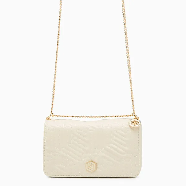 Túi Đeo Chéo Nữ Lyn Giselle M Crossbody Bag Ivory LL25FBM635 Màu Kem - Túi xách - Vua Hàng Hiệu