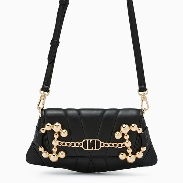 Túi Đeo Chéo Nữ Lyn Gitana Cluth Crossbody Bag Black LL25CBF093 Màu Đen - Túi xách - Vua Hàng Hiệu