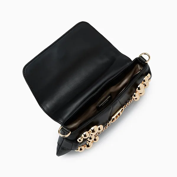 Túi Đeo Chéo Nữ Lyn Gitana Cluth Crossbody Bag Black LL25CBF093 Màu Đen - Túi xách - Vua Hàng Hiệu