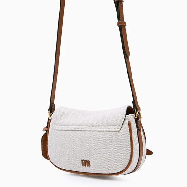 Túi Đeo Chéo Nữ Lyn Jane Crossbody Bag Ivory LL25CBF101 Màu Trắng Nâu