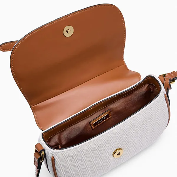 Túi Đeo Chéo Nữ Lyn Jane Crossbody Bag Ivory LL25CBF101 Màu Trắng Nâu