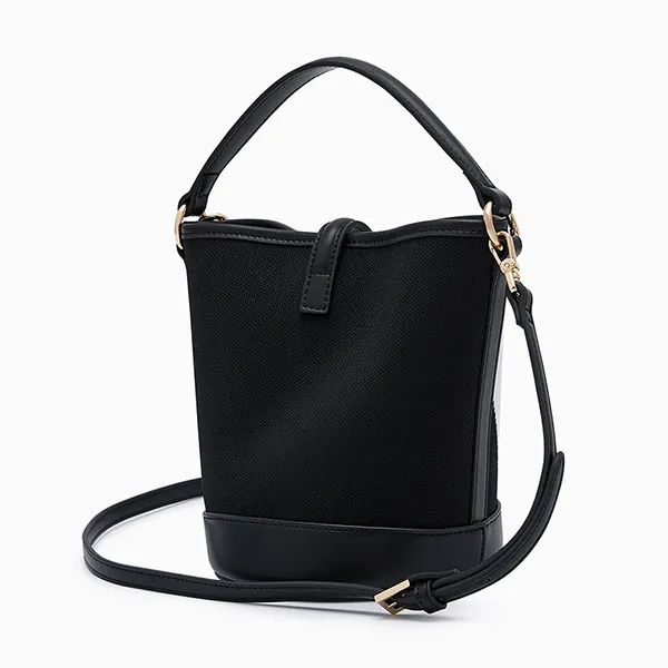 Túi Đeo Chéo Nữ Lyn Jayla Bucket Bag Black Variation 2 L25FBWB015 Màu Đen - Túi xách - Vua Hàng Hiệu