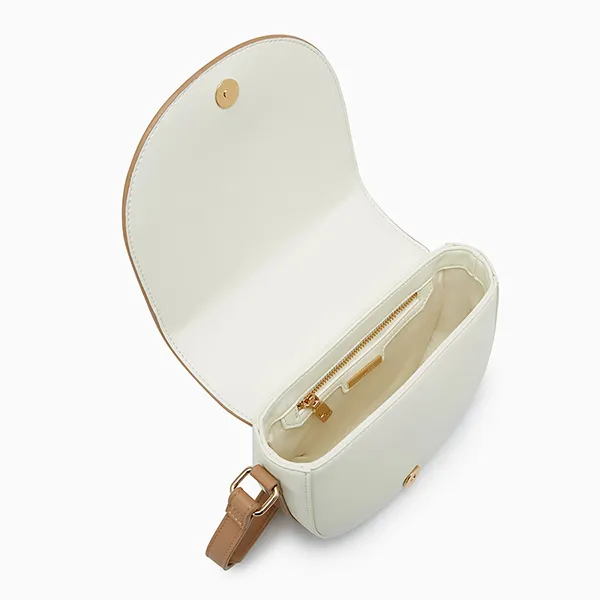 Túi Đeo Chéo Nữ Lyn Junni Crossbody Bag Ivory LL25CBF023 Màu Trắng - Túi xách - Vua Hàng Hiệu