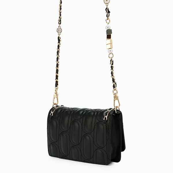 Túi Đeo Chéo Nữ Lyn Mika Infinite Mini Crossbody Bag Black LL25FBM032 Màu Đen