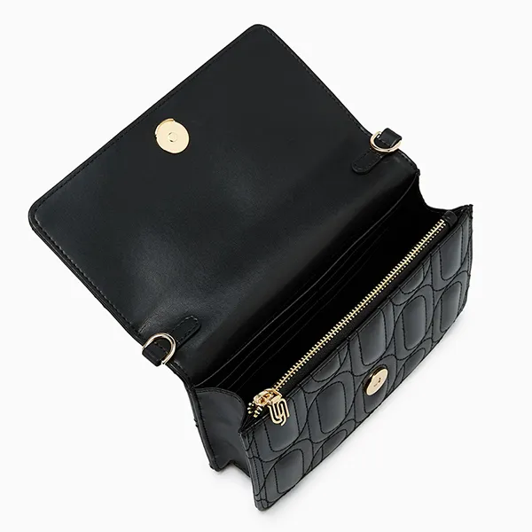 Túi Đeo Chéo Nữ Lyn Mika Infinite Mini Crossbody Bag Black LL25FBM032 Màu Đen