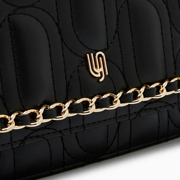 Túi Đeo Chéo Nữ Lyn Mika Infinite Mini Crossbody Bag Black LL25FBM032 Màu Đen