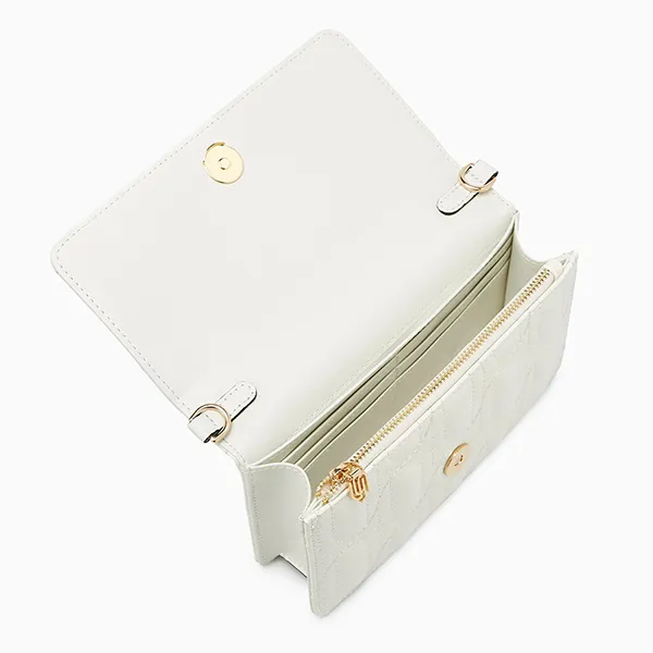 Túi Đeo Chéo Nữ Lyn Mika Infinite Mini Crossbody Bag Ivory LL25FBM032 Màu Trắng