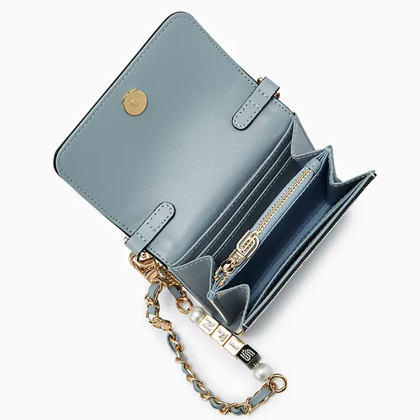 Túi Đeo Chéo Nữ Lyn Mika Infinite Short Wallet - Light Blue LL25FWM022 Màu Xanh Blue - Túi xách - Vua Hàng Hiệu