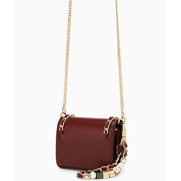 Túi Đeo Chéo Nữ Lyn Mika Infinite Wallet On Chain - Dark Red LL25FWM010 Màu Đỏ - Túi xách - Vua Hàng Hiệu